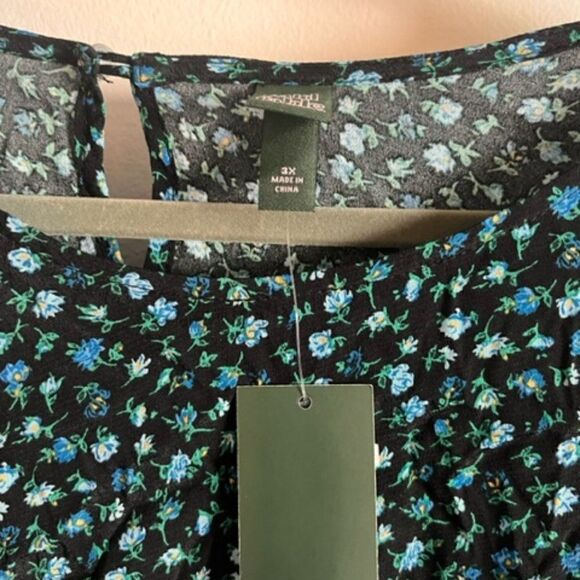 Ruffle Long Sleeve Blouse/Top 1X NWT - Picture 7 of 8